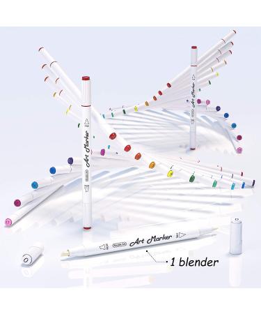 Shuttle Art 30 Colors Dual Tip Art Markers - Permanent Markers for Illustration, Coloring, and Sketching - Buy Online on GoSupps.com