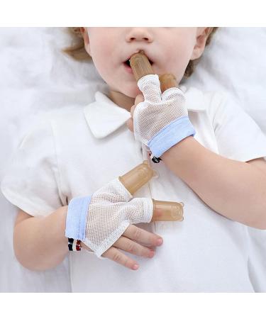 Buy Baby Stop Thumbs Finger Protection Set - Soft Silicone Breathable 2-Finger Design for Thumb Sucking Relief - Buy Online on GoSupps.com