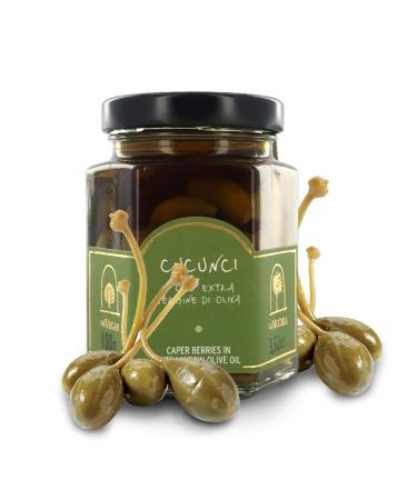 Cucunci in olio extravergine d'oliva capers in extra virgin olive oil