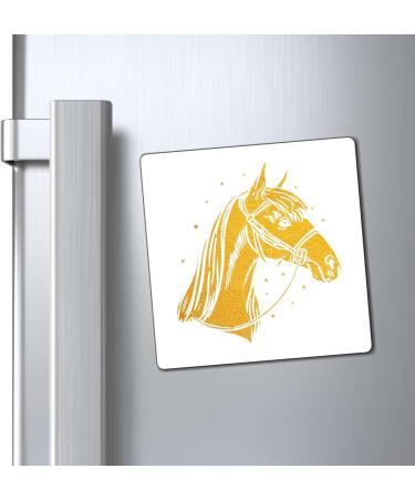 Hilarious Horseback Riding Horses Foal Donkey Enthusiast Humorous Racehorse Town Country Eohippus Lover Magnets 3" 3" - Buy Online on GoSupps.com