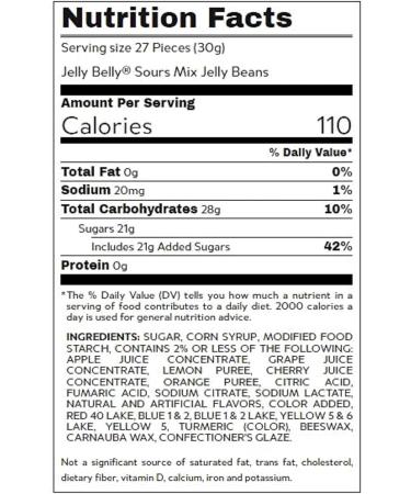 Jelly Belly Sours Gourmet Jelly Beans 3-Pack Bundle 100g - Christmas & Holidays Candy - Vegan Candy Dairy Free Snacks Kosher Candy Gluten Free Bulk Candy Stocking Stuffers for Teens - Buy Online on GoSupps.com