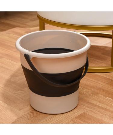 Portable Folding Bucket with Handle Lightweight Small Cleaning Bucket Outdoor Bucket Space Saving Beef - Buy Online on GoSupps.com