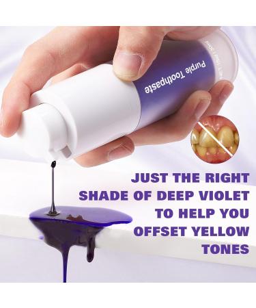 Purple Teeth Whitening Mouthwash Color Corrector Purple Toothpaste for Teeth Whitening Tooth Stain Removal Purple Toothpaste (1 PCS) - Buy Online on GoSupps.com