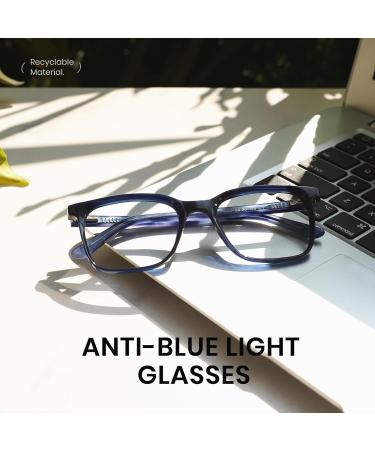 Cyxus Blue Light Filter Glasses for Men & Women | Fashionable Computer & Gaming Eyewear | Non-Prescription Blue 8148 - Buy Online on GoSupps.com