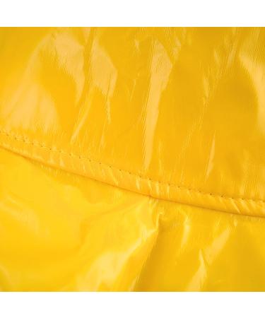 Yellow Wide-Brimmed Vinyl Rain Hat - Toutacoo 02 | Waterproof Headwear - Buy Online on GoSupps.com
