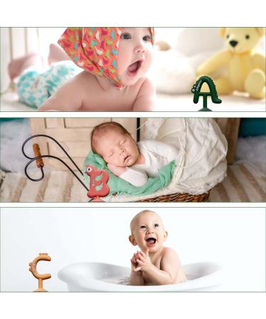 Buy Dcpshtry Baby Bite Toys - 3 Silicone Teething Toys for Dental Relief & Cognitive Development | Bath-Friendly for Ages 3-24 Months - Buy Online on GoSupps.com