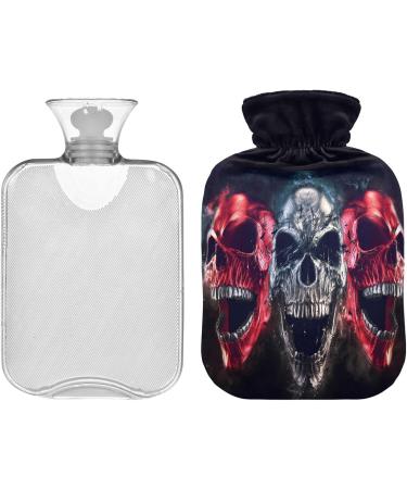 NAANLE ROCK SKULL 1L Transparent Hot Water Bottle | Handfoots Heating Bag for Pain Relief & Cold Therapy International Shipping Available - Buy Online on GoSupps.com