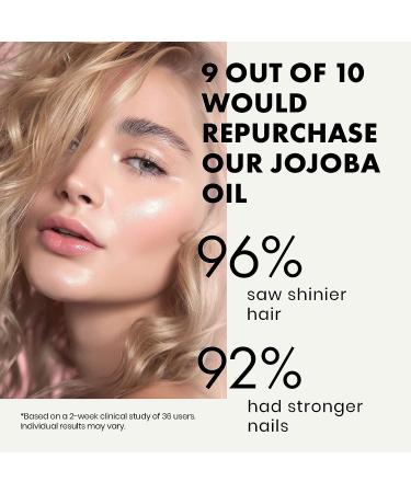 Organic Jojoba Oil for Hair, Face & Skin - Hydrating Face Oil for Gua Sha Massage - Cold Pressed Eclat Jojoba Oil - Buy Online on GoSupps.com
