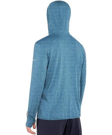 Baleaf Men's Lightweight Athletic Jacket - Quick Dry Running Shirt with Full Zip and UPF50+ Hoodie - A-blue (Small) - Buy Online on GoSupps.com