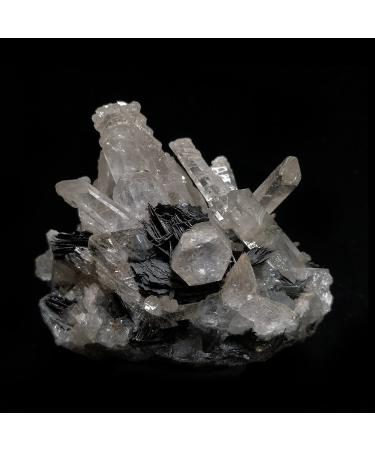 Natural Crystal Rough 187g Natural Stone Specularite and Quartz Crystal Specimen from Jinlong Guangdong Province Home Decoration Natural Stones Room Decoration Stone Mineral Specimen