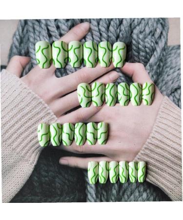 3set Detachable Long Coffin False Nails with Designs Press on Nails Wearable Fake Nail Decor Full Cover Art Tips - Buy Online on GoSupps.com