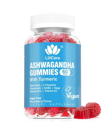 EnvyDeal Ashwagandha Gummies 2000mg Organic Ashwa Root Extract Supplement for Women & Men - 60 Count - Ashwagandha Blend Gummies Combination Supplements