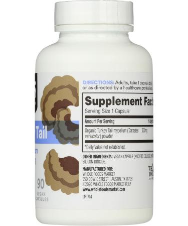 365 by Whole Foods Market Turkey Tail 90 Count - Buy Online on GoSupps.com