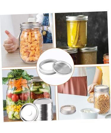 OUNONA 54pcs Mason Jar Lids Solid Sealing Cap Tinplate - Buy Online on GoSupps.com
