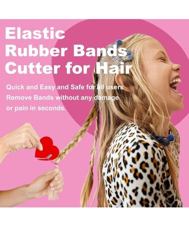 500pcs Clear Hair Elastic Bands with Cutter, Combs, and Topsy Tail Tool - Toddler & Girls Hair Accessories - Buy Online on GoSupps.com