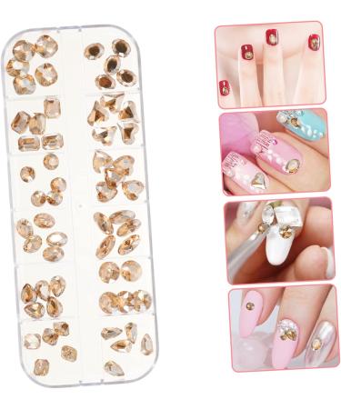 POPETPOP 1 Box Nail Diamond Jewelry Nail Accessories for Nail Art Diamond Nail Art Charms Nail Art Jewelry DIY Rhinestone for Nails Nail Art Patches Rhinestones do it Yourself Irregular 13x5cm As Shown 2 - Buy Online on GoSupps.com