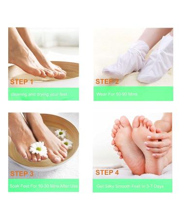 Health Foot Mask for Smooth Skin | Corn Removers for Toes (Green, One Size) - Living Room Adult - Buy Online on GoSupps.com