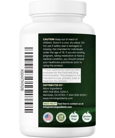 Micro Ingredients NAD+ 500mg with Resveratrol 240 Veggie Capsules | 2-in-1 NAD Supplement for Women & Men | NMN Pathway Alternative | Non-GMO Gluten Free 240 Count (Pack of 1) - Buy Online on GoSupps.com