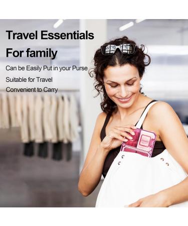 Travel Pill Organizer with Cutter & Crusher - Pocket Size Medicine Holder for Vitamins & Supplements - Pink - Buy Online on GoSupps.com