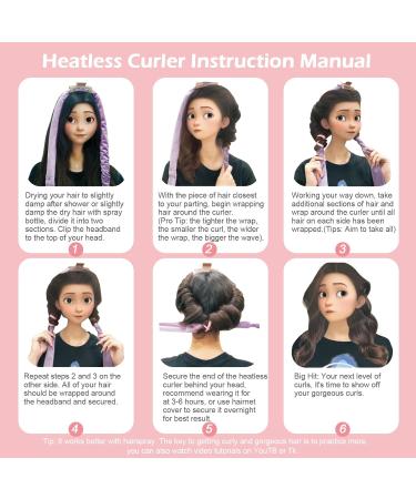 Heatless Overnight Curling Rod Set - 70 Soft Velour Hair Rollers for Long Beautiful Curls | Sleep-in Lazy Curlers in Champagne & Pink - Buy Online on GoSupps.com