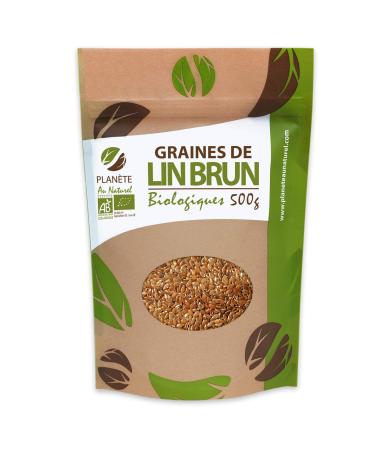 Organic Brown Flax Seeds - 500g (Linum usitatissimum)