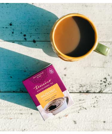 Teeccino Hazelnut Roasted Herbal Tea - Caffeine Free, Medium Roast, 25 Tea Bags | 5.3 oz (150 g) - Buy Online on GoSupps.com
