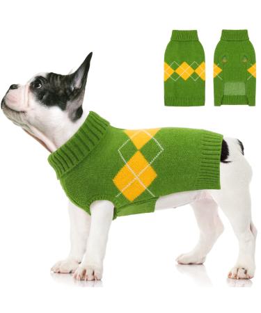 Pet warm sweater soft winter clothing pet coat dog sweater vest warm coat winter warm dog cat sweater clothing pet mantle costume puppy sweater green l l green green