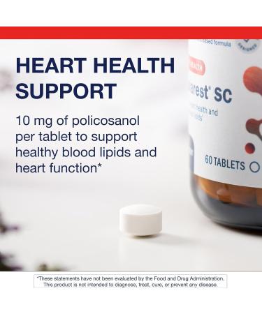 Metagenics Cholarest SC - Policosanol Supplement for Blood Flow & Cardiovascular Support - Supports Healthy Blood Lipids Already in Normal Range - Non-GMO Gluten-Free - cGMP Certified - 60 Tablets - Buy Online on GoSupps.com