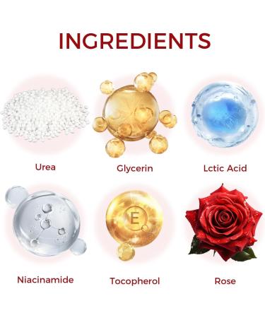 OUKEYA Foot Mask 3 Pairs: Nourish Foot Mask Dermatologically Tested Repairs Heels & Soften Dry Dead Skin for Cracked Feet(No Peeling) Rose - Buy Online on GoSupps.com