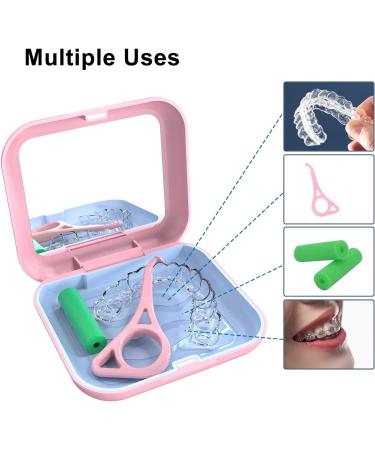 BVN Pink Denture Box | Travel-Friendly Container for Braces & Dentures | Durable & Stylish - Buy Online on GoSupps.com