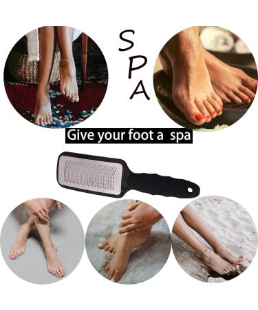 Stainless Steel Foot Callus Remover - Professional Pedicure Tool for Hard, Tough Skin - Home & Salon Use (Black) - Buy Online on GoSupps.com