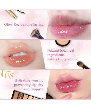 Fruit Flavored Lip Gloss & Pearlized Lip Balm - Hydrating Tinted Lip Oil Kit for Women & Girls | Long Lasting & Plumping in 5 Colors - Buy Online on GoSupps.com