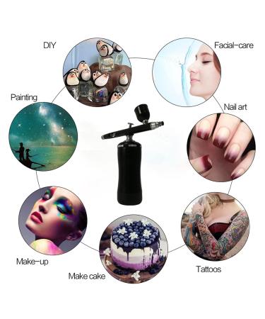 Airbrush Compressor Complete Multi-Functional Portable Personal Oxygen Spray Gun Auto Start and Stop Function Hobby Cosmetics (Size : Part C Black) - Buy Online on GoSupps.com