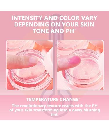 Color Changing Moisturizing Blush - Multi-Use Cream for Cheeks, Lips, and Eyes | Waterproof Gel Formula | PH-Adjusting Pink Shade - Buy Online on GoSupps.com