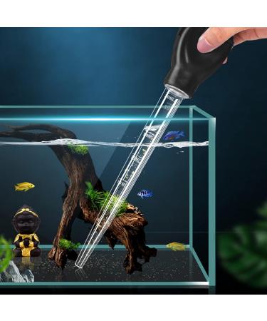 WEAVERBIRD Manual Fish Tank Water Changer Aquarium Dropper 30ml Aquarium Clean Pipette Dropper Fish Tank Cleaning Waste Remover Aquarium Gravel Cleaning Straw Black - Buy Online on GoSupps.com