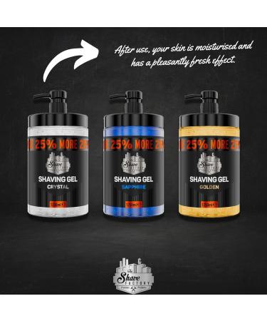 The Shave Factory Shaving Gel - Moisturizing Formula for Barbers and Shaving Enthusiasts - Buy Online on GoSupps.com