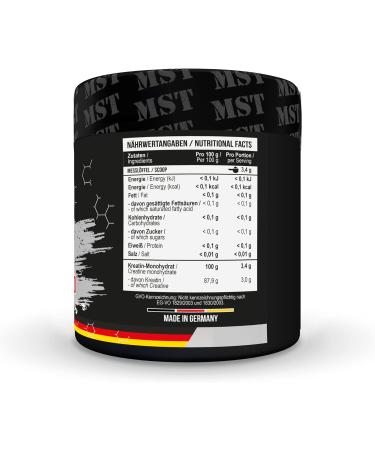 Creatine Micronized Powder Monohydrate | High-Dose Creatine | MST Nutrition | Made in Germany (300g) - Boost Muscle & Performance - Buy Online on GoSupps.com