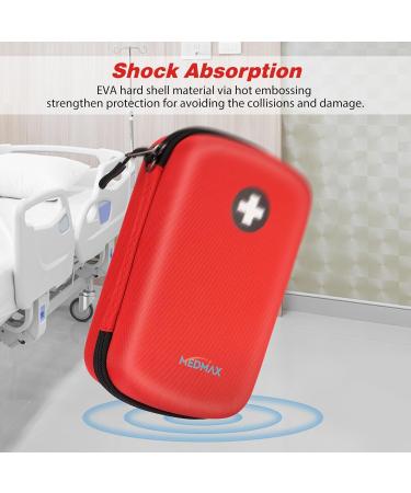 Medmax Epipen Carrier Bag - Large Portable Shockproof Organizer for 3 Epipens & Allergy Medicine - EVA Hard Shell - Travel Essential - Buy Online on GoSupps.com