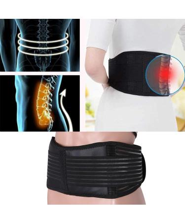 Trintion Back Bandage with Support Struts Adjustable Breathable Nylon for Posture Correction & Back Stabilization (Waist 70-90cm) - Buy Online on GoSupps.com