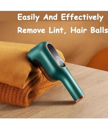 Rechargeable Electric Lint Remover with Digital Power Display - Portable Fabric Shaver for Clothes & Furniture (Green) | Best Lint Remover for International Shipping - Buy Online on GoSupps.com
