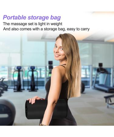 Magrimaxio Acupressure Mat Set with Pillow | Acupuncture & Nail Mat for Relaxation Pain Relief & Meditation - Violet - Buy Online on GoSupps.com