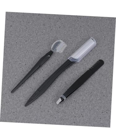 Beavorty Eyebrow Trimming Set - Eyebrow Comb & Scissors | 19x9cm | Black | International Shipping Available - Buy Online on GoSupps.com