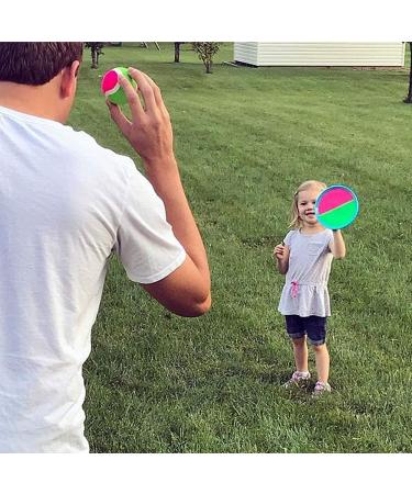 Epchoo Velcro Game Set | 4 Paddles & 6 Balls for Kids - Perfect for Indoor & Outdoor Fun Parties & Gardens (Red) - Buy Online on GoSupps.com