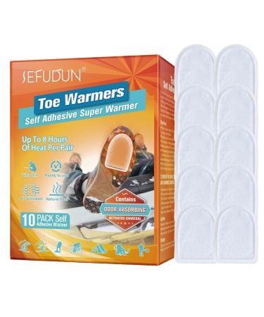 Heated Warmer Patch | Boxed Activated Carbon Heating Patch for Women Men Adults Long Lasting Air Activated Warmers Body Patch for Walking Hiking 10 Pairs (Foot)