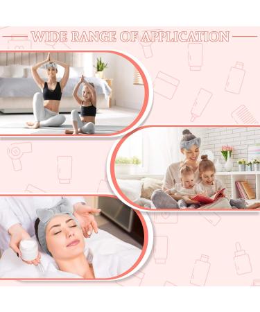 Premium Coral Fleece Spa Headband for Women | Elastic Hair Wrap | Ideal for Makeup Shower & Skin Care - Gray - Buy Online on GoSupps.com