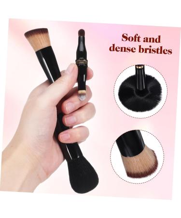 Ipetboom Travel Makeup Brushes Makeup Paint Brush Make up Brushes Cosmetics Brush Double Sided Makeup Brush Pressed Powder Brush Concealer Brush Metal Loose Powder With Cover - Buy Online on GoSupps.com