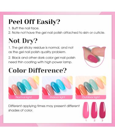 ROSALIND Gel Nail Polish Kit - 48W UV Light 60 Colors Base & Top Coats - DIY Nail Art Starter Set for Christmas - Buy Online on GoSupps.com