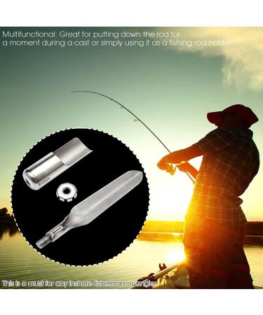 Universal Collapsible Fishing Rod Holder - Stainless Steel Portable & Removable - 2 Pack Angle Holder - Buy Online on GoSupps.com