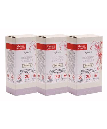 Organic Vanilla Rooibos Tea - Caffeine-Free | 60 Tea Bags - Buy Online on GoSupps.com