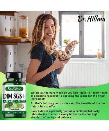 DIM Supplement 200MG - Diindolylmethane for Hormone Balance Estrogen Support & Menopause Relief - 60 Capsules - Buy Online on GoSupps.com